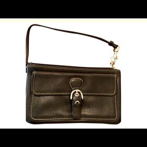 Coach leather wristlet